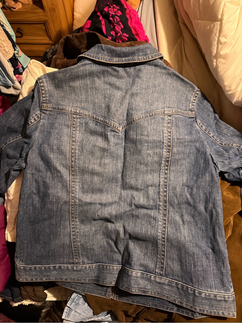 Liz Claiborne  Blue Denim Shirt Jacket - Picture 2 of 3